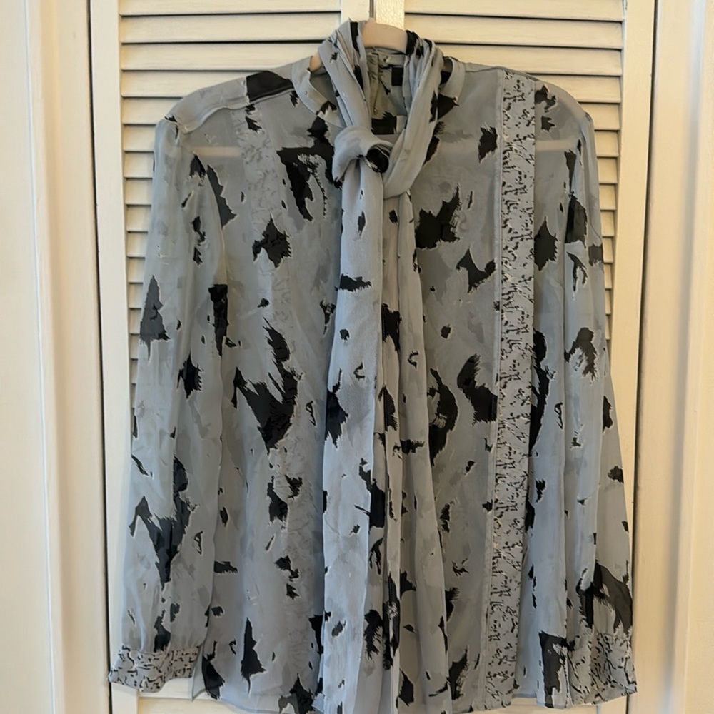 Proenza Schouler Feather Print Blouse